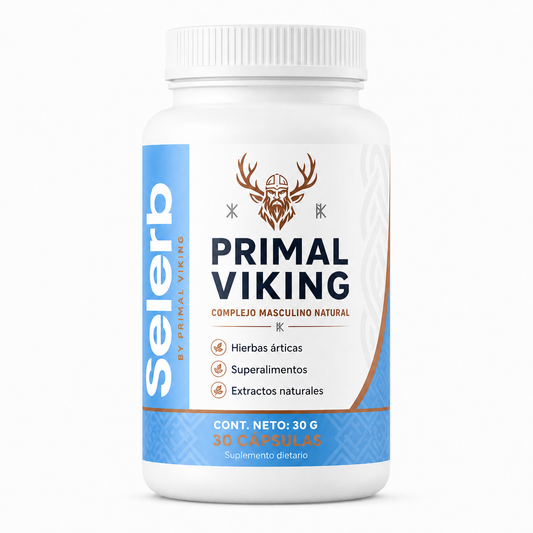 Vitalidad Masculina Premium | SELERB PRIMAL VIKING | 30 Cápsulas