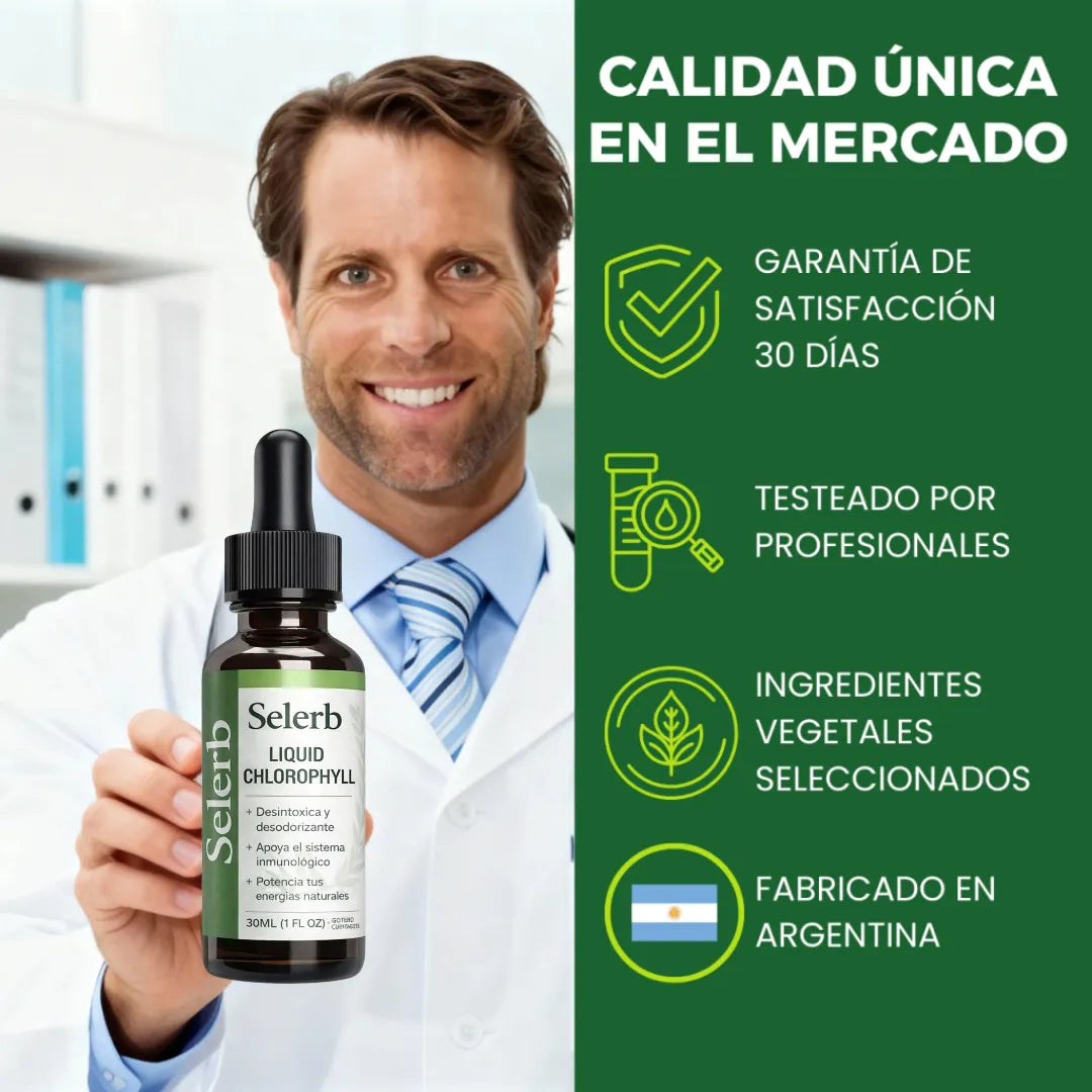 Clorofila Líquida Natural | Detox Y Bienestar Diario Selerb Menta