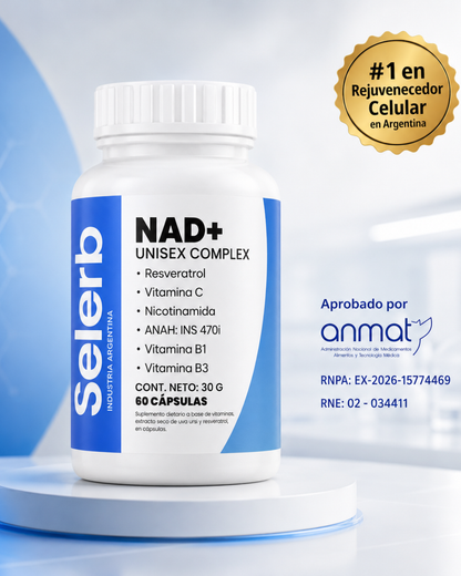 Selerb NAD + Resveratrol | 60 Capsulas