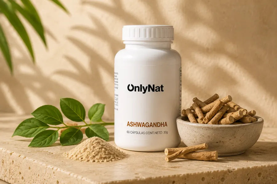 OnlyNat Ashwagandha 60 cápsulas con raíz y polvo